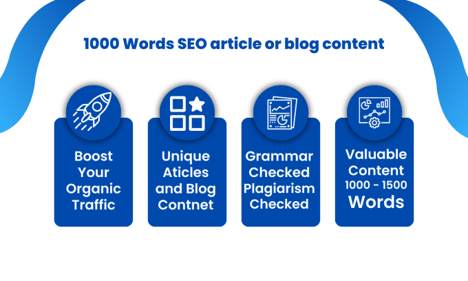 I will write SEO friendly 1000 word articles or blog post, web content writing in 12 hours