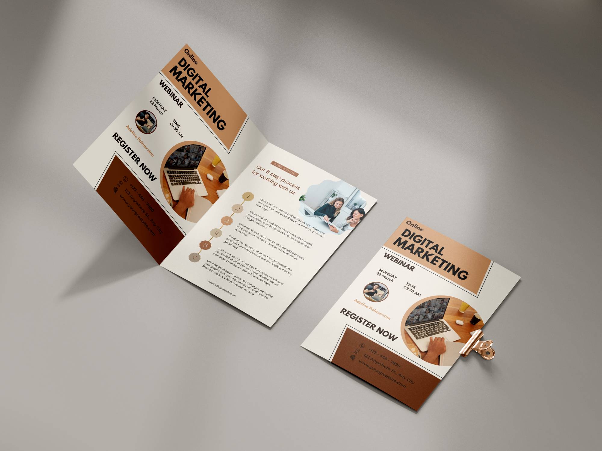 I will do a business flyer design for your company and logo design