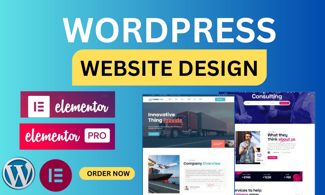 I will create Custom wordpress website using elementor pro and Asta theme