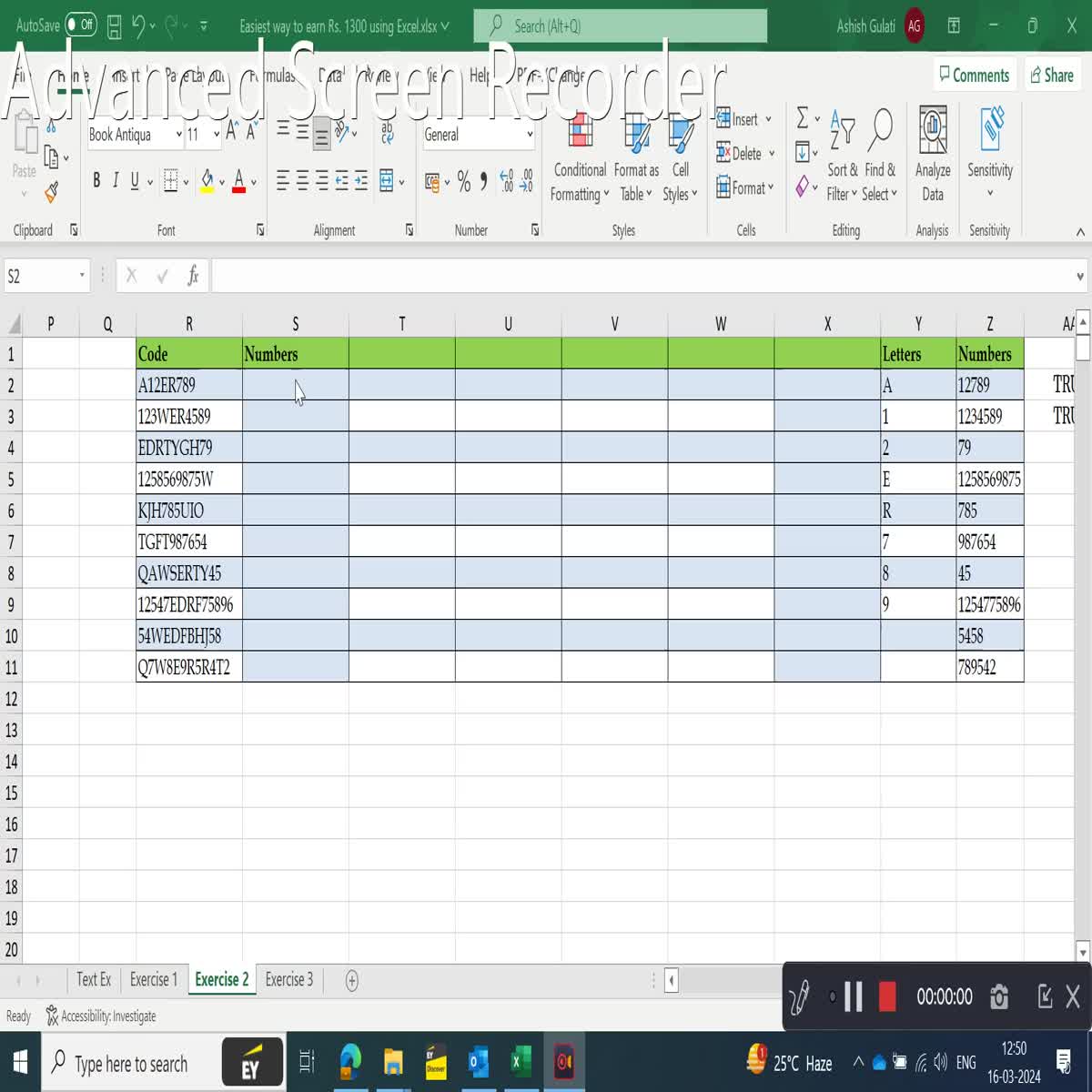DATA Cleaning in Excel with Formulas