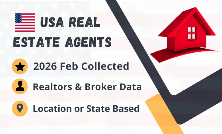 I Will Deliver You 100K Realtors, Real Estate Agents, Investor, Contractor Broker Email Lists Leads