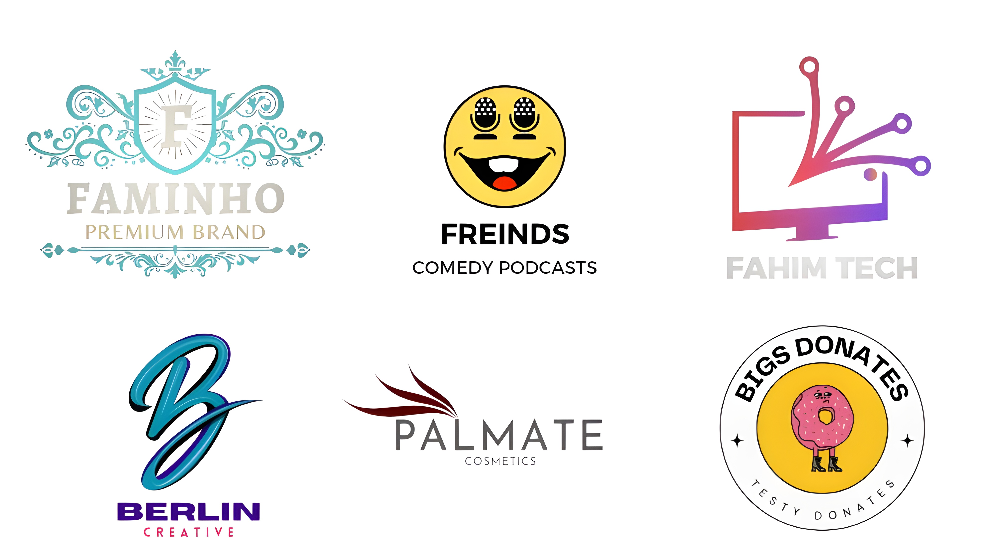 I will create professional minimalist logo design 