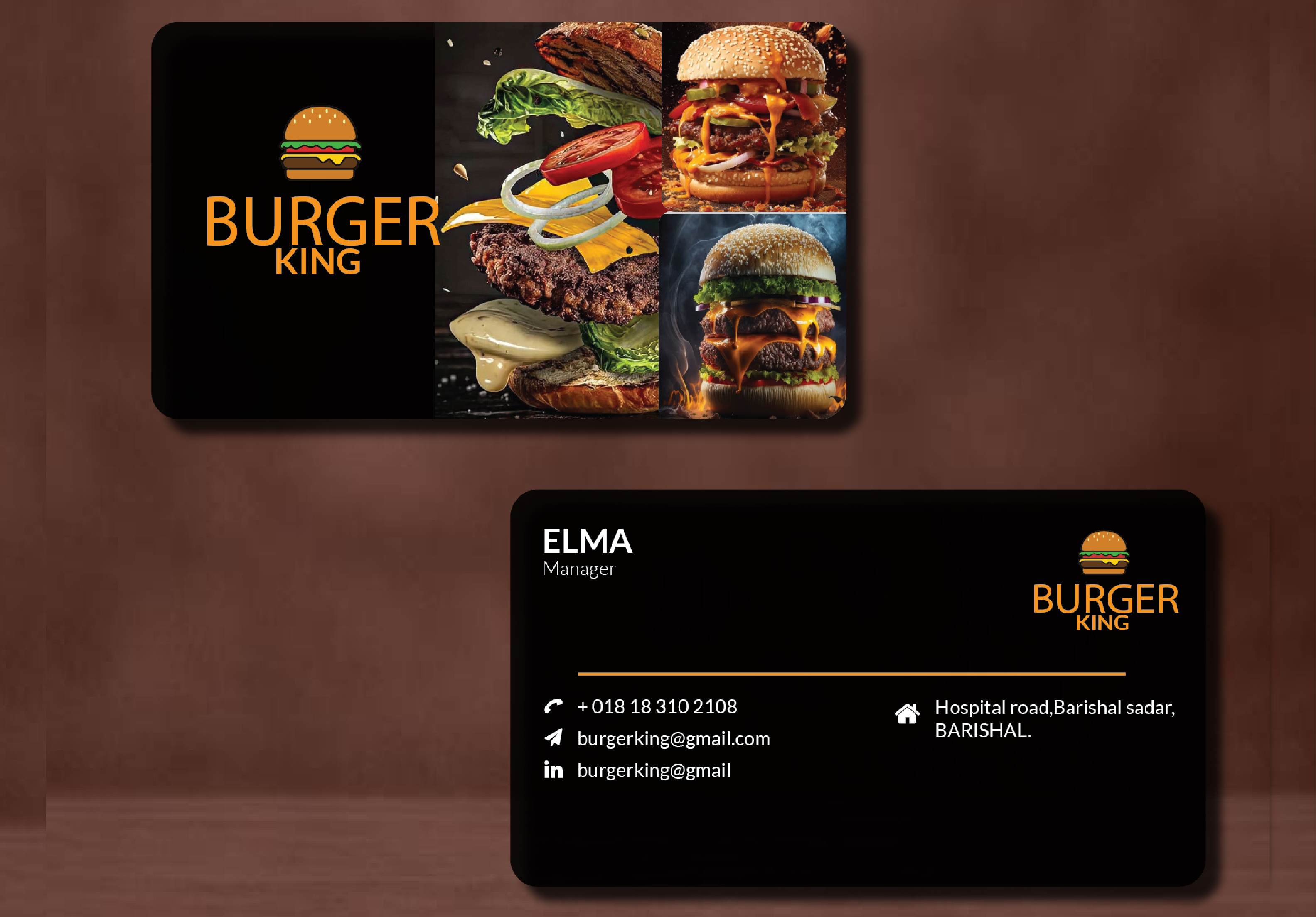 I will design professional minimalist modern two-sided business card