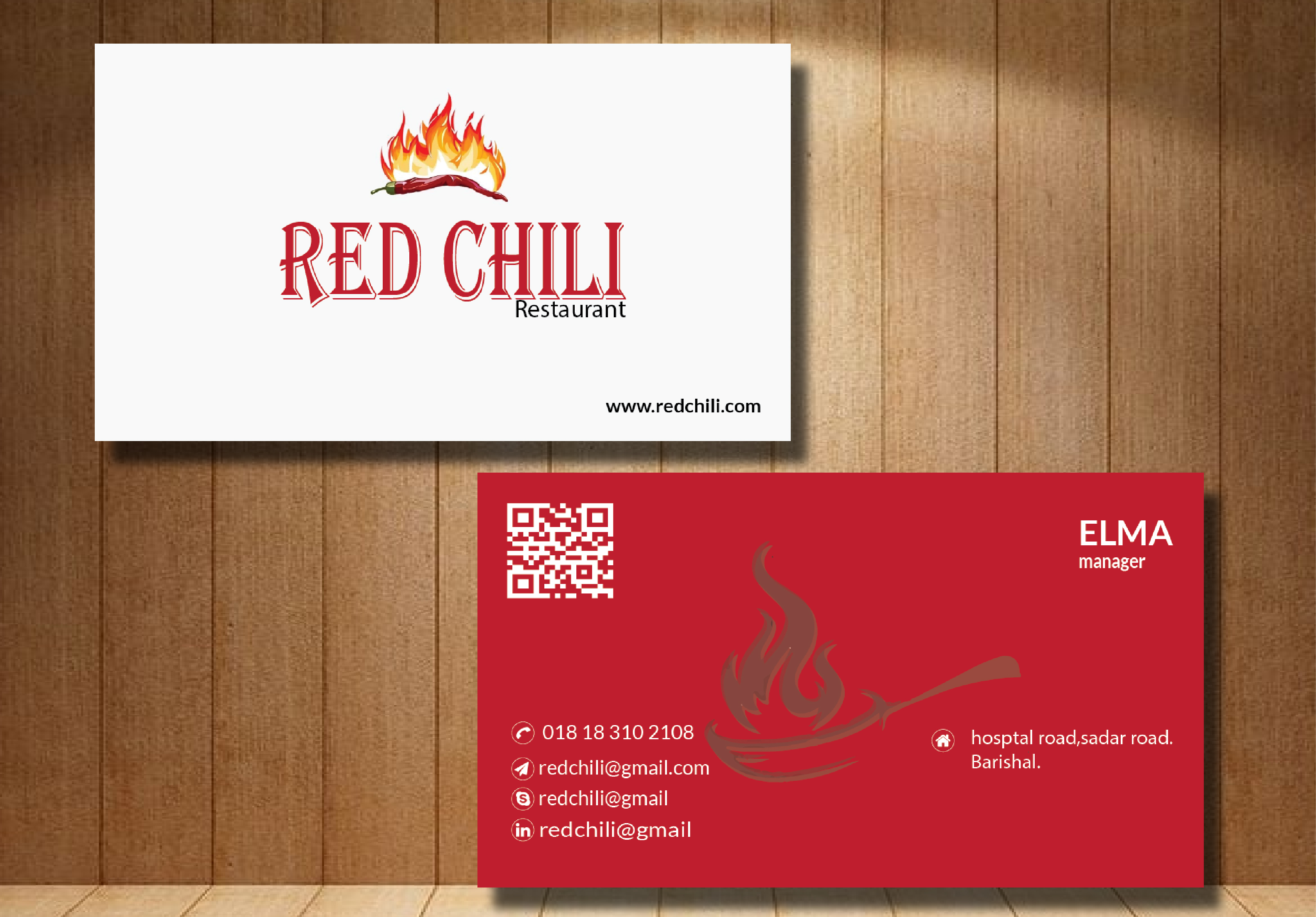 I will design professional minimalist modern two-sided business card