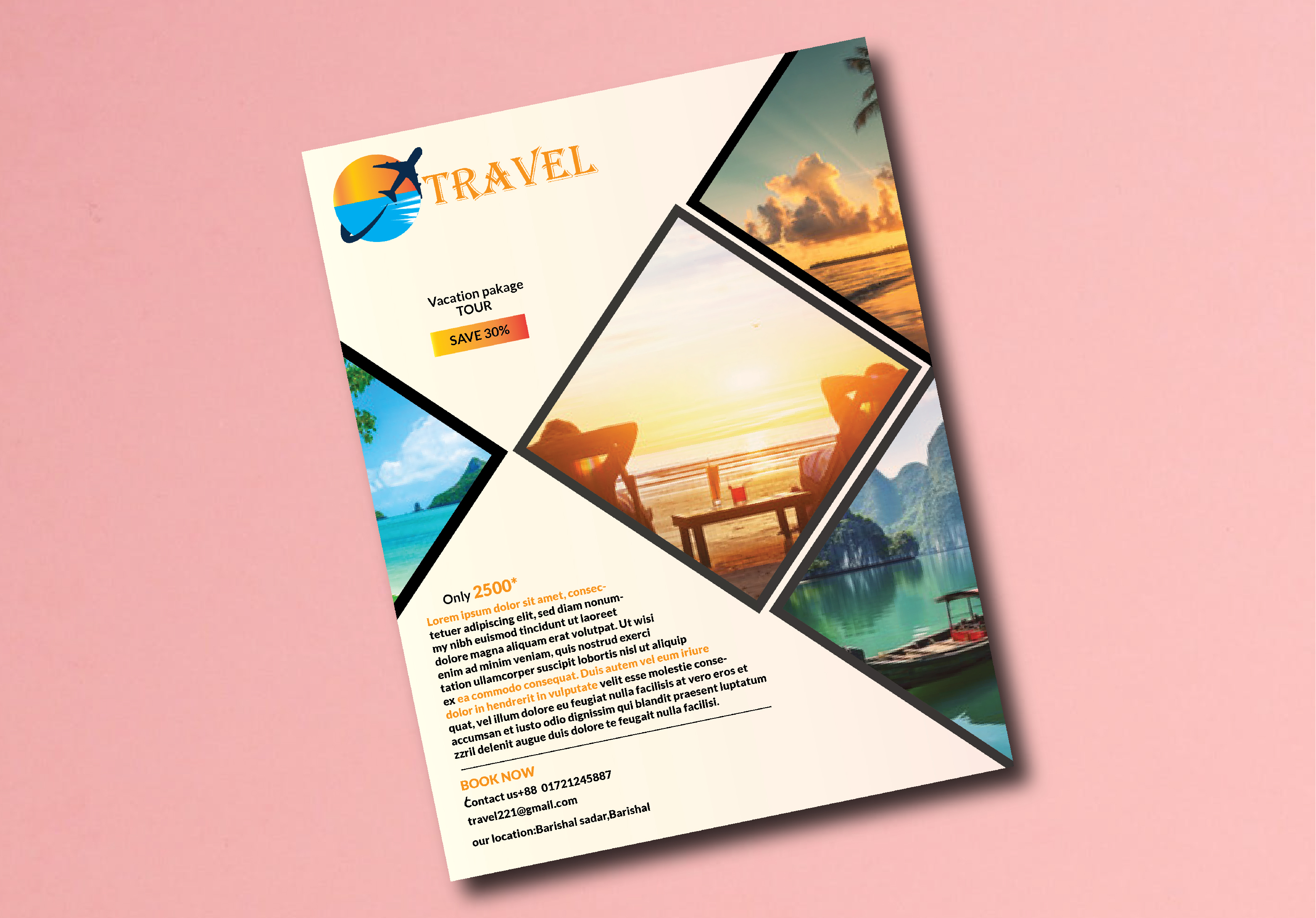 I will create a professional minimalist eye caching creative and modern flyer