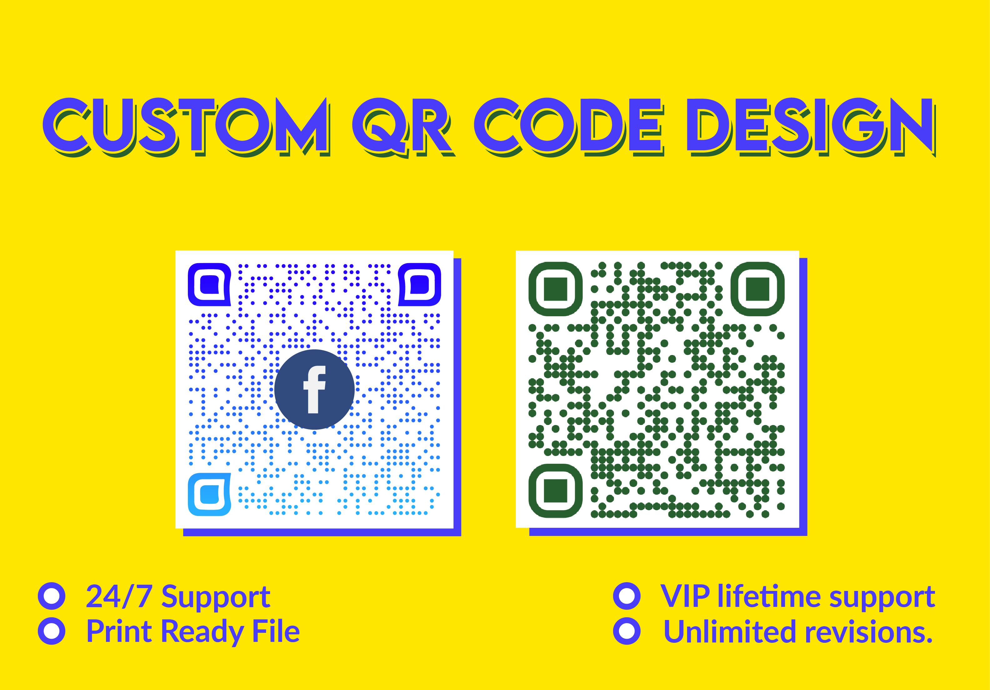 I will design custom QR code for your business card, social media profile and website