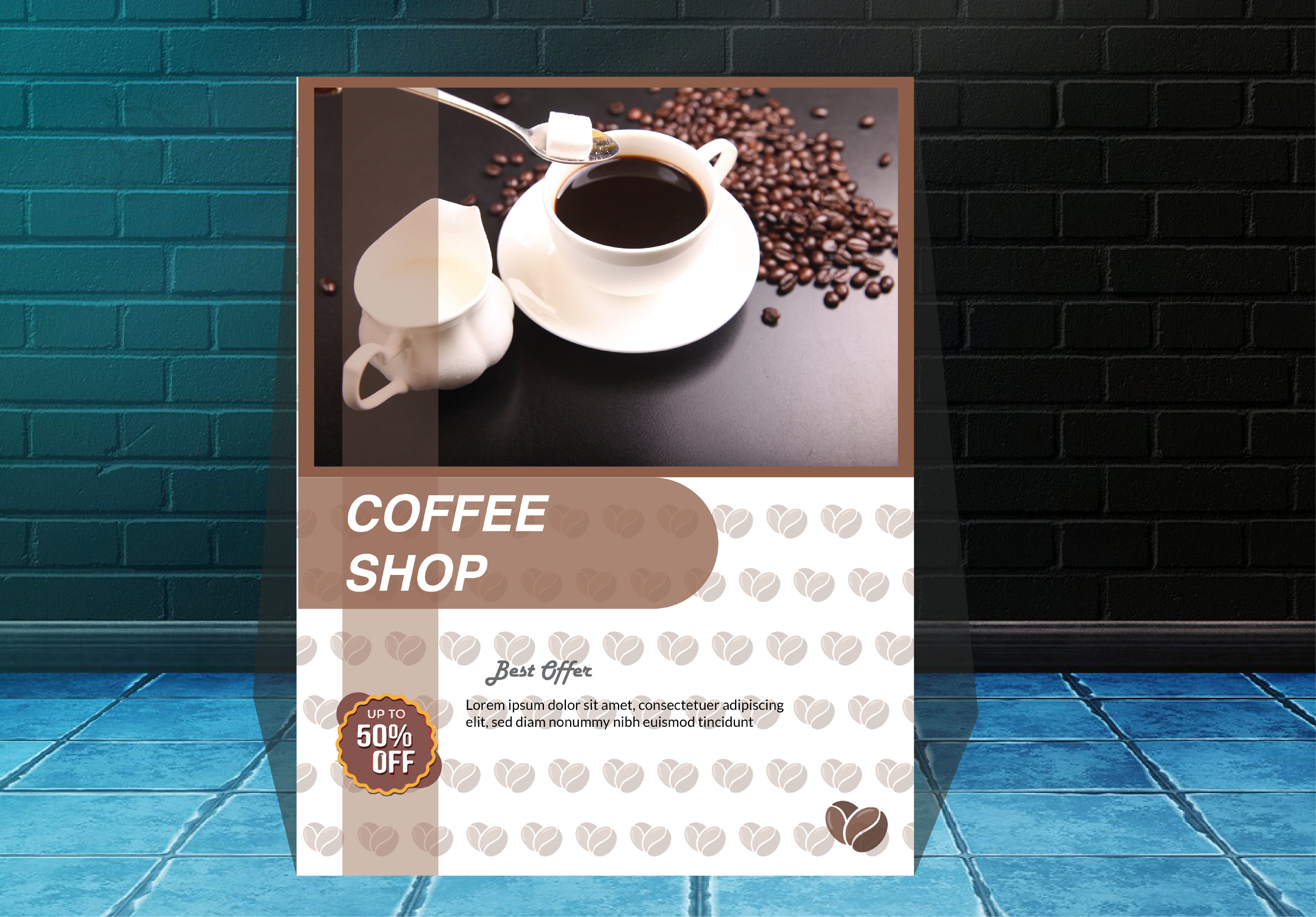I will create a flyer design for any shop ,restaurant and any cafe 