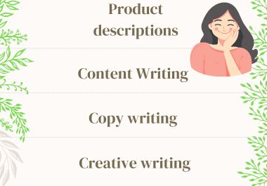 Medical content writer| Copy writer| Product descriptions|Sales email|Content creation