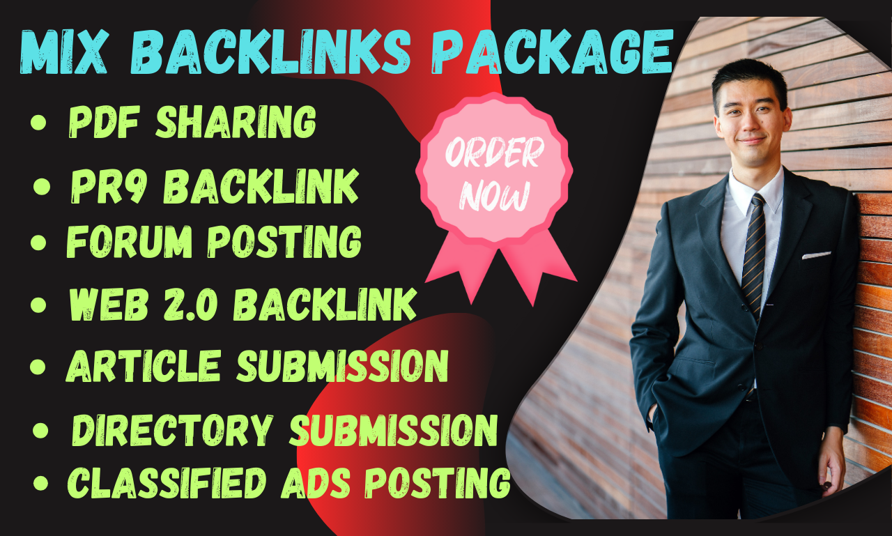 Top 400 Backlinks,Directory,Pr9,Forum posting,Web2.0,,PDF,Classified Ads posting ,SEO MIX