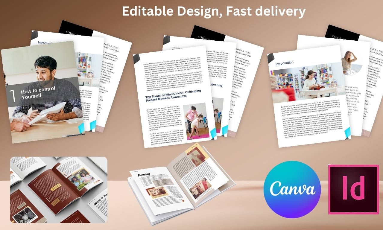 I will design, format, edit your word document, reports, workbook in canva 