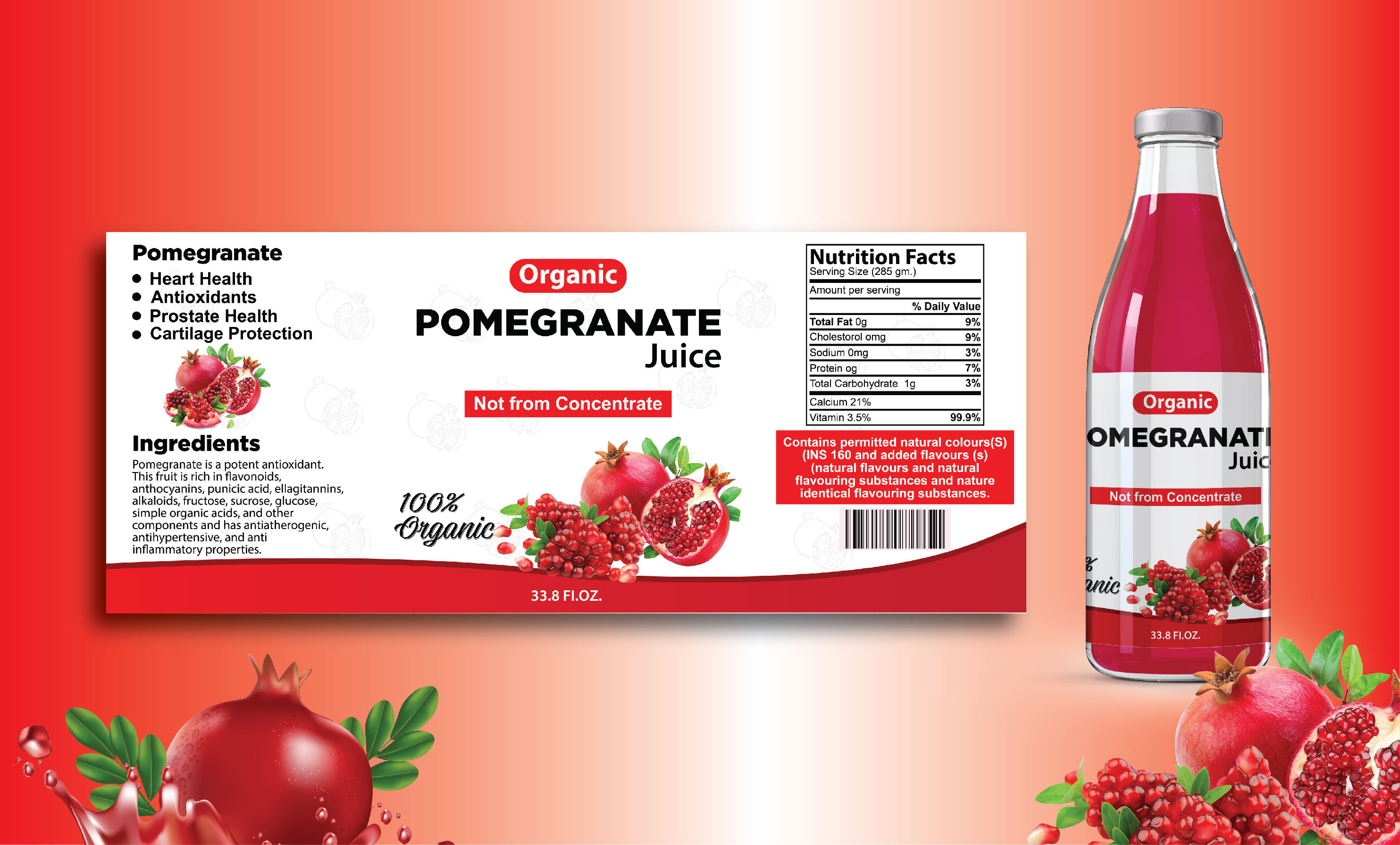 I will make juice label design for you