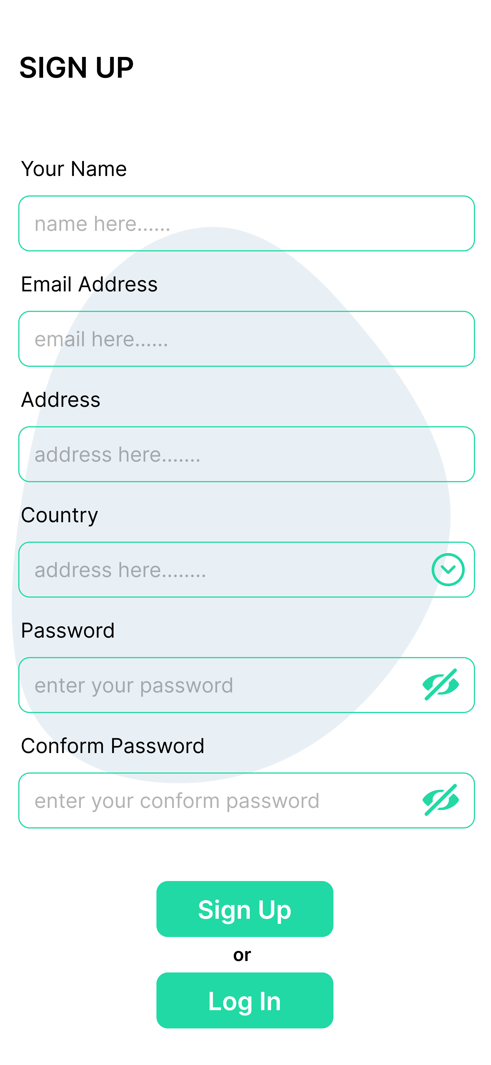 Onboarding Screens Mobile UI Design