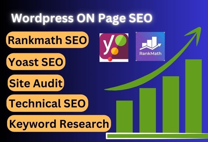 I will do complete wordpress onpage SEO optimization with yoast or rankmath