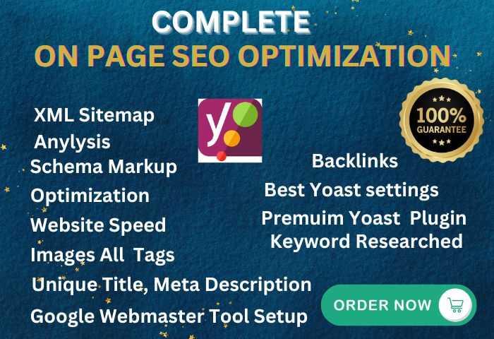 I will do complete wordpress onpage SEO optimization with yoast or rankmath