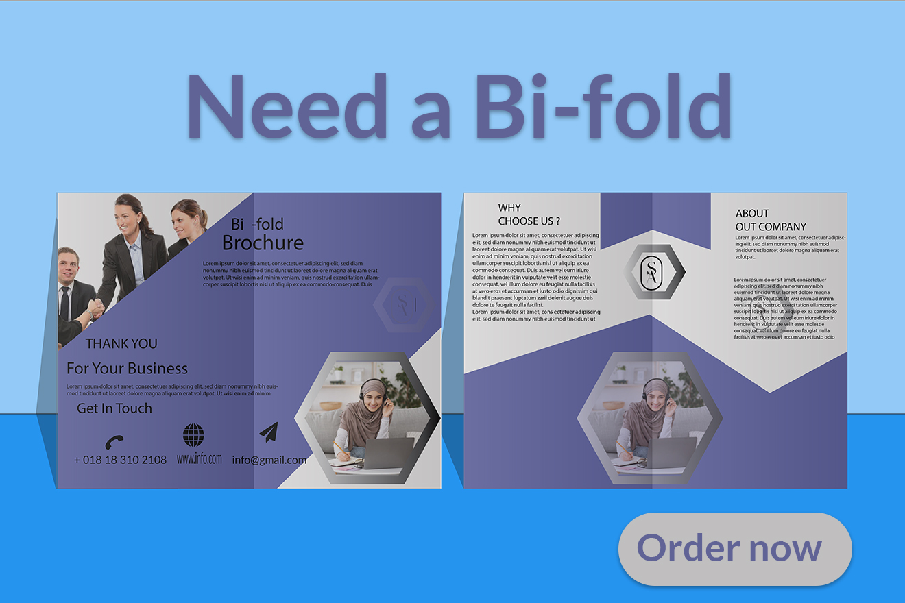 I will design professional looking bifold, trifold for your business