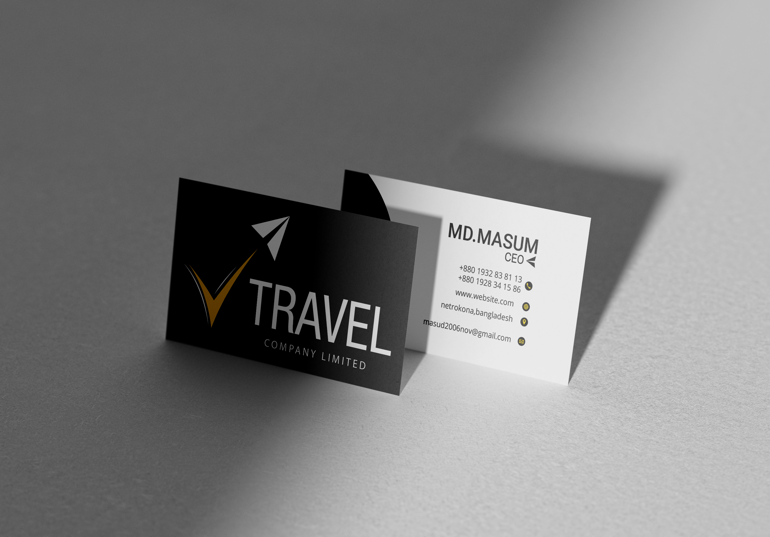 I will create your luxury and outstanding professional business card design