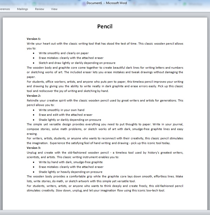 Product Description ! Product Catching Description
