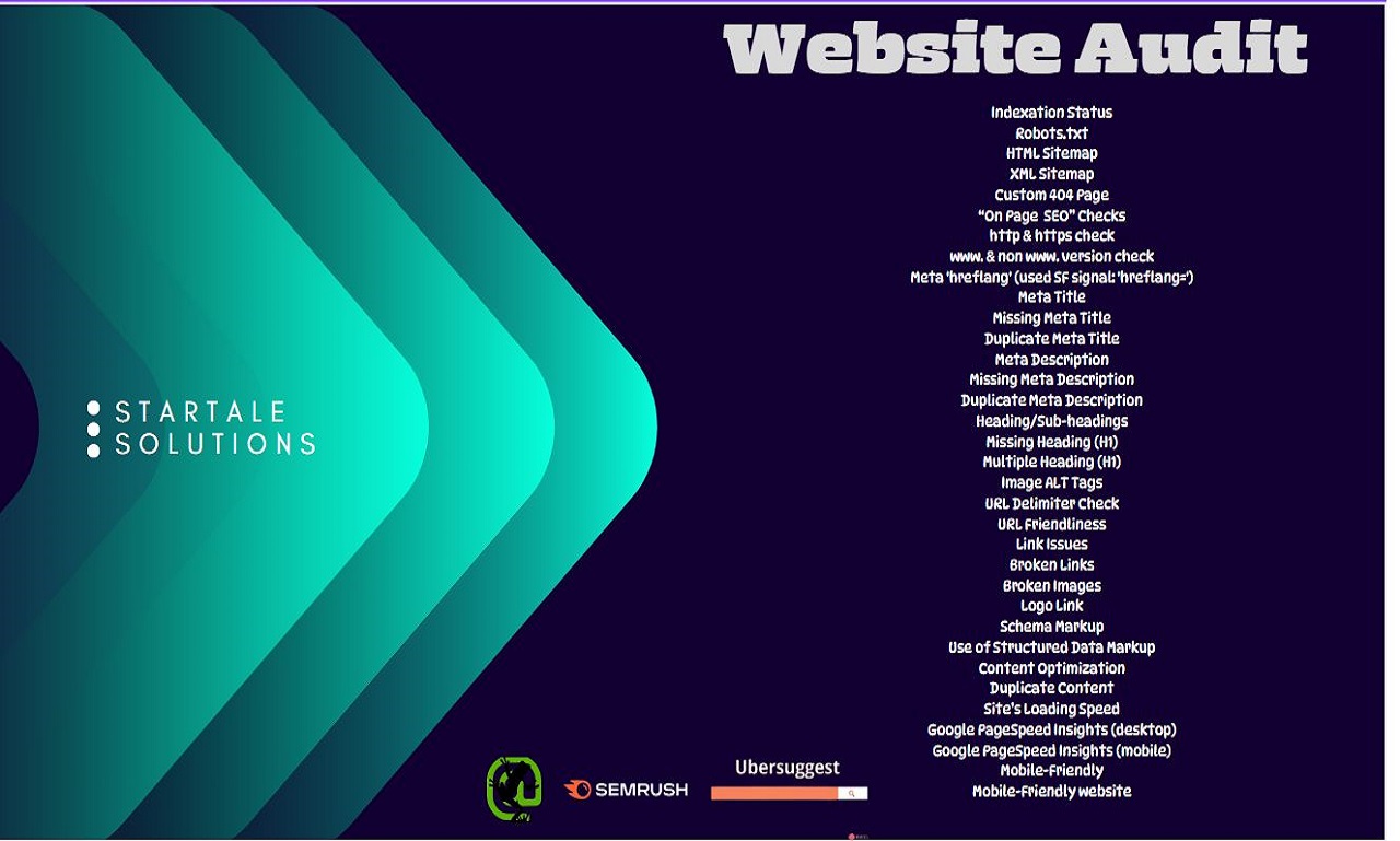 I will do SEO reports and Fix Errors with SEMrush and Ubersuggest