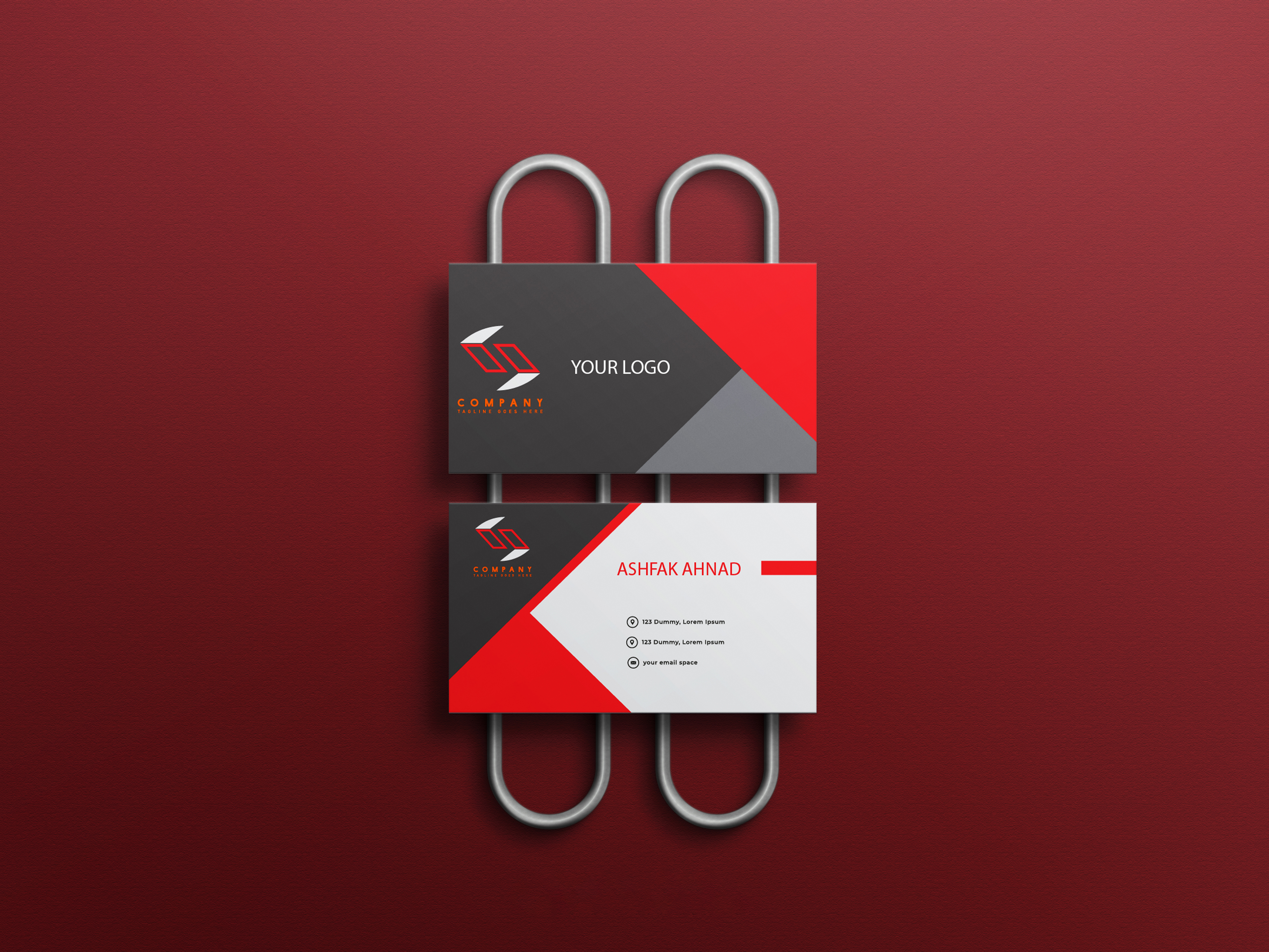 I will create business cards for you