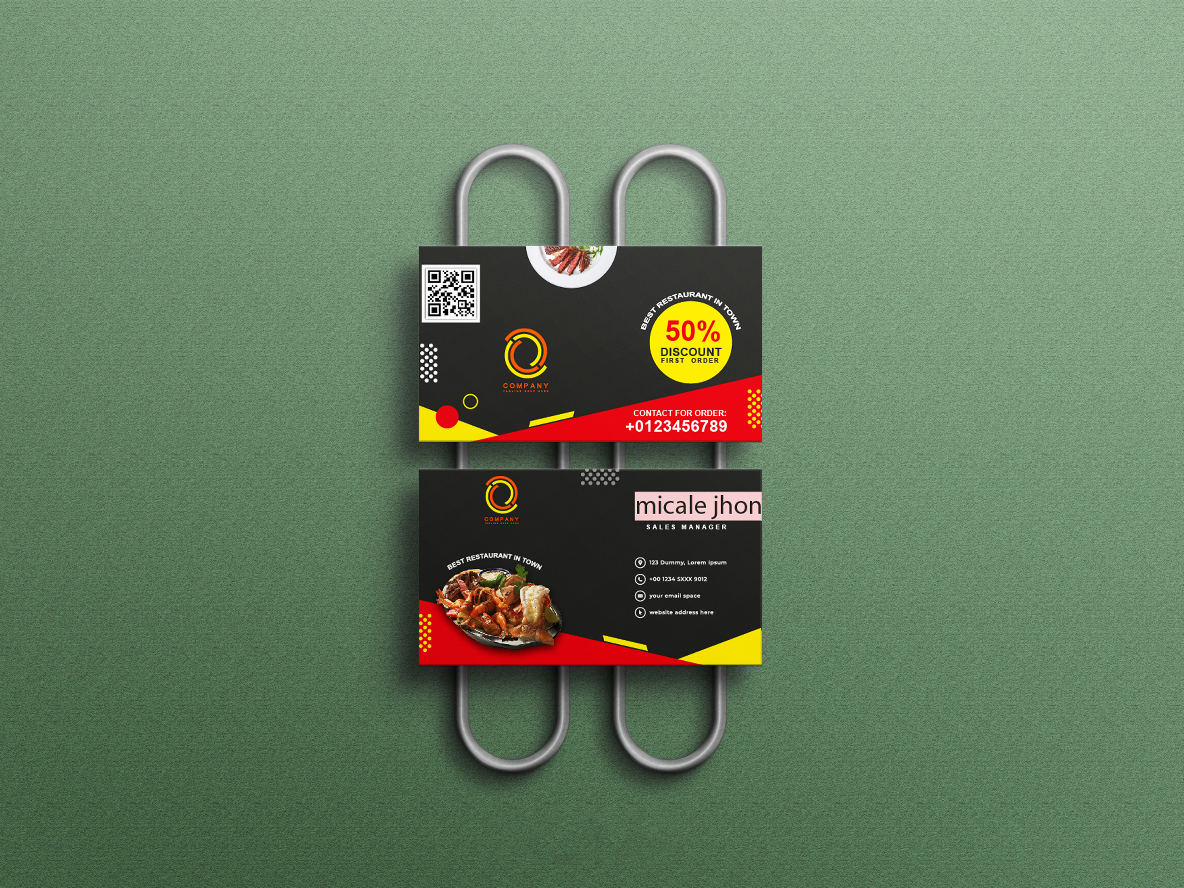 I will create business cards for you