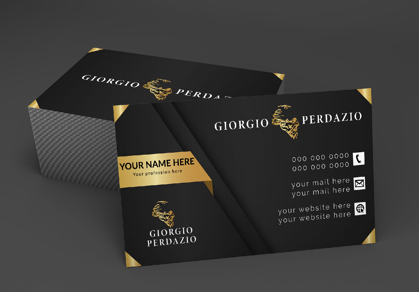 I will create digital luxury and professional business card in 24 hours