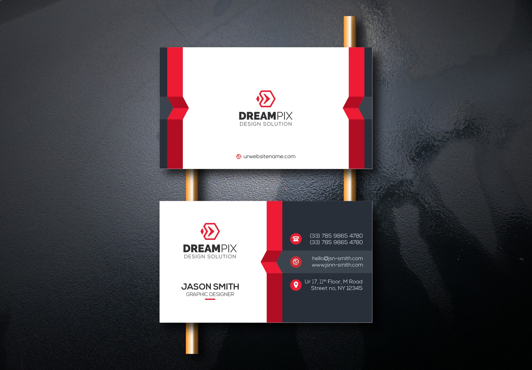 My work involves designing business cards and logos that are modern, minimalist, and luxurious.