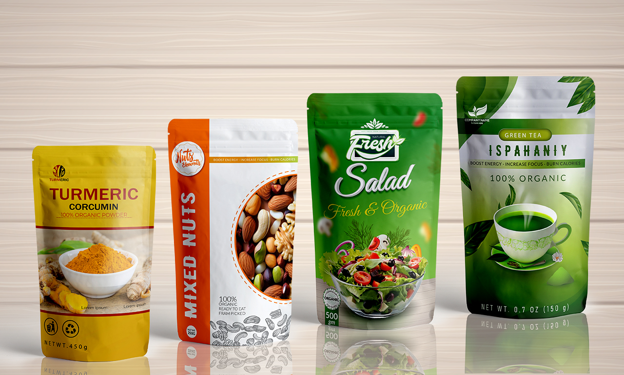 I will do pouch packaging design for any product.mylar bag, cbd products in 24 hours.