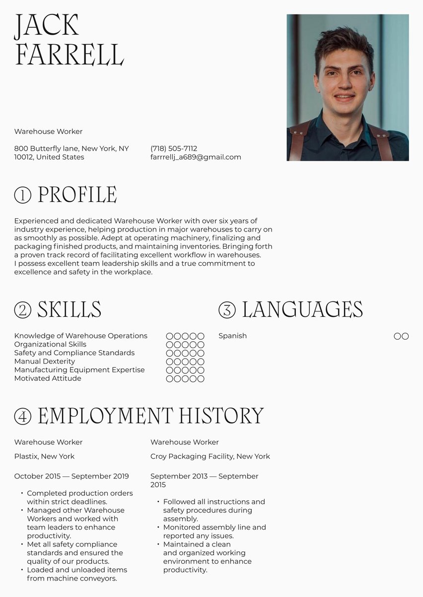 I will create Demanding resume for you | It will help you get ahead in any field