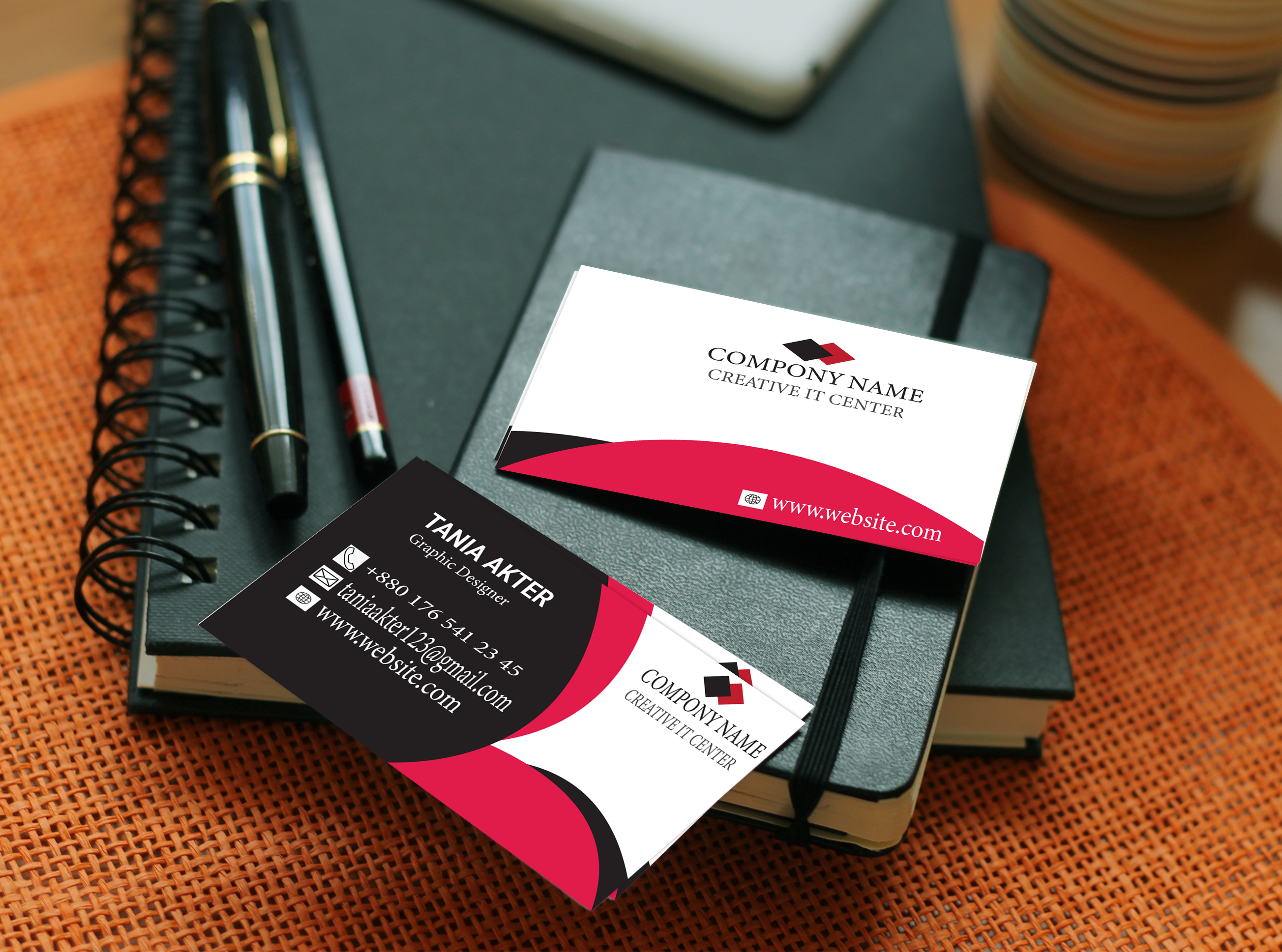 I will design professional business card for you with qr code