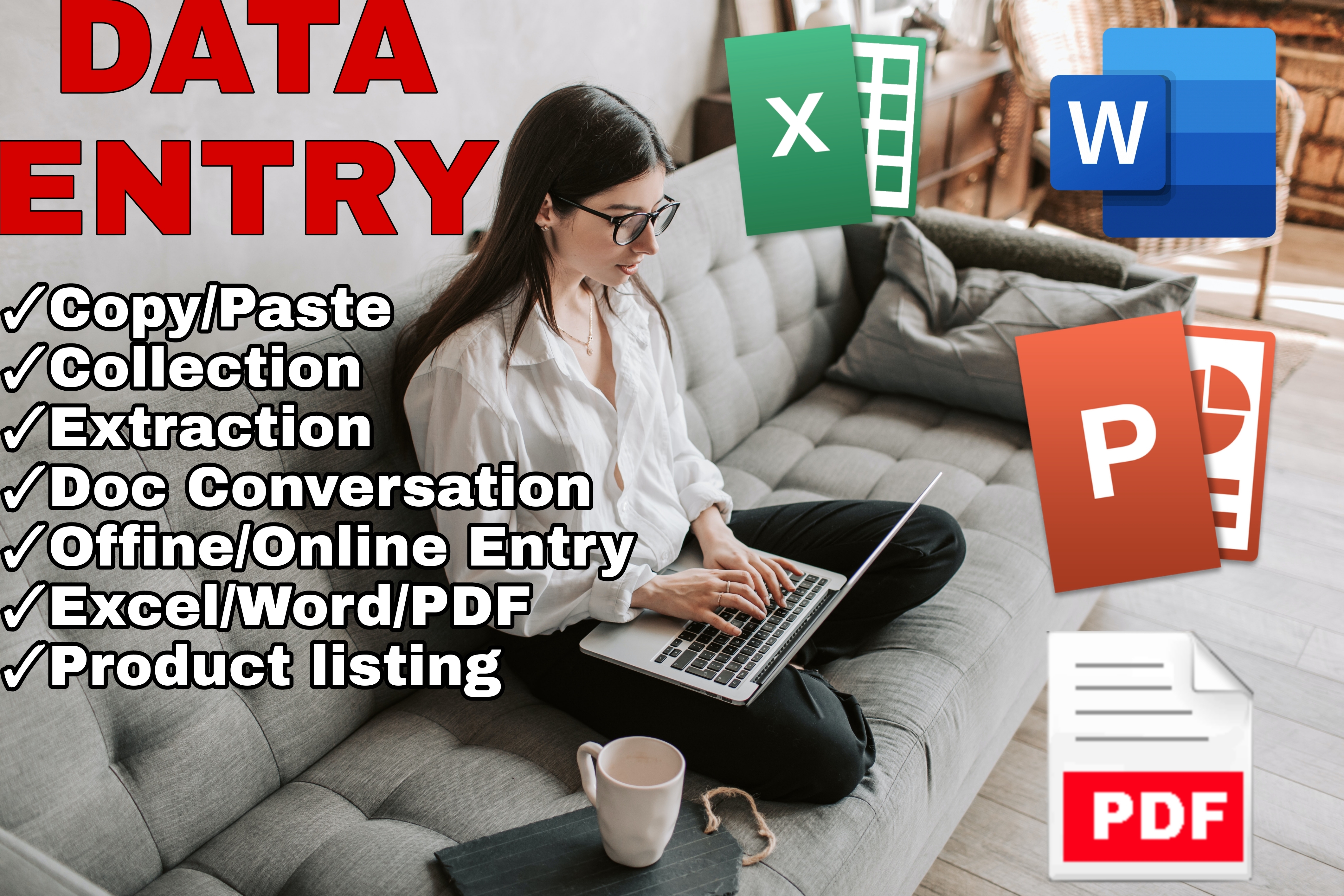 I will do Excel Data entry, web research, copy paste.