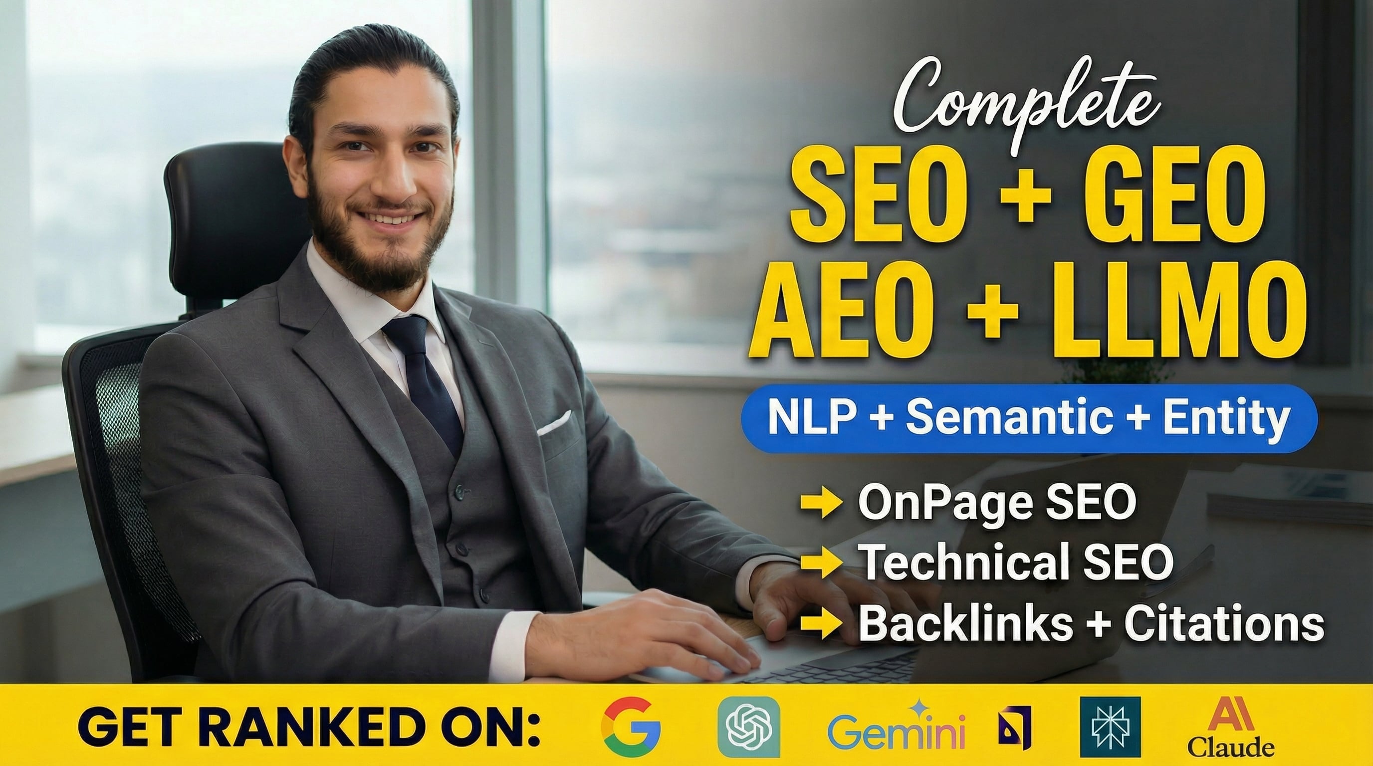 I will do SEO GEO AEO technical optimization for google and ai search ranking