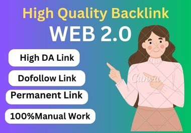 I Will Make High Authority 70+ Powerful Web 2.0 Backlinks For Higher Google Ranking