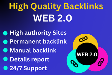 I Will Build 100 High Quality Powerful Web 2.0 Backli...