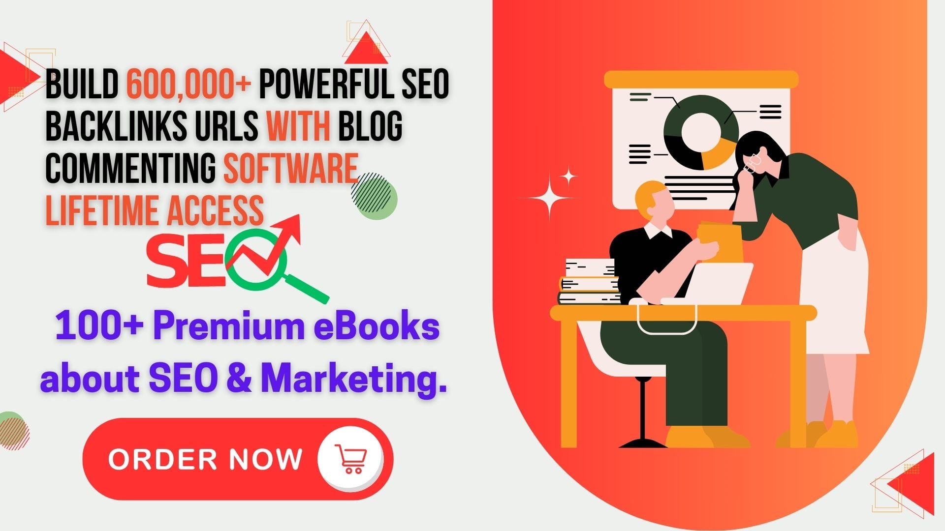 Build 1,000,000+ Powerful SEO Backlinks URLs with Blog Commenting Software & 100+ eBooks about SEO!