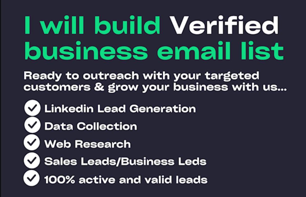I will generate any kind of Leads for you 
