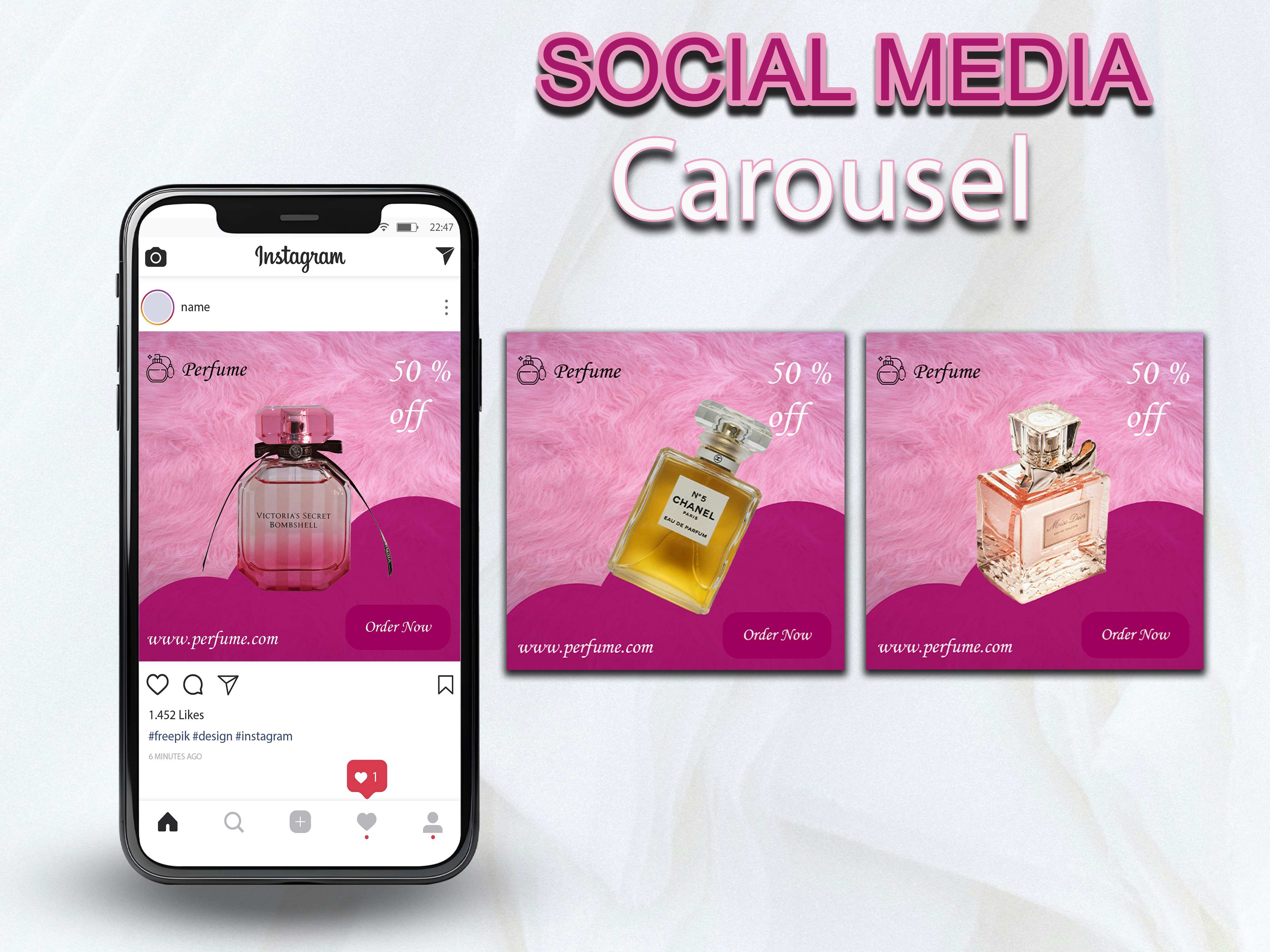 I will designs Instagram,  Facebook,  Social media posts and YouTube 