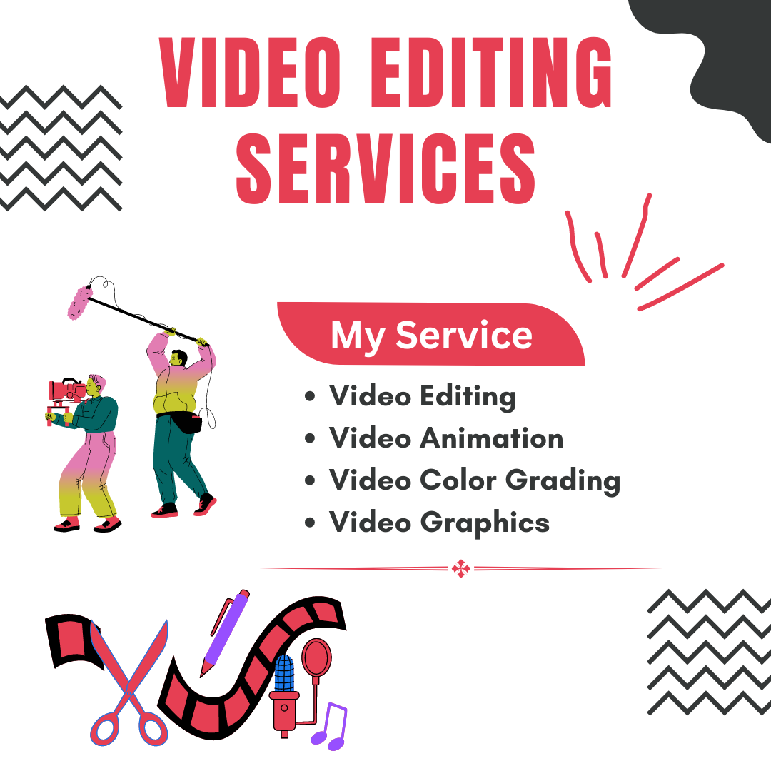 Professional Video Editing Services. Elevate your projects with our expert touch.