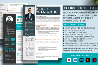 I will provide professional resume writing and cover letter service