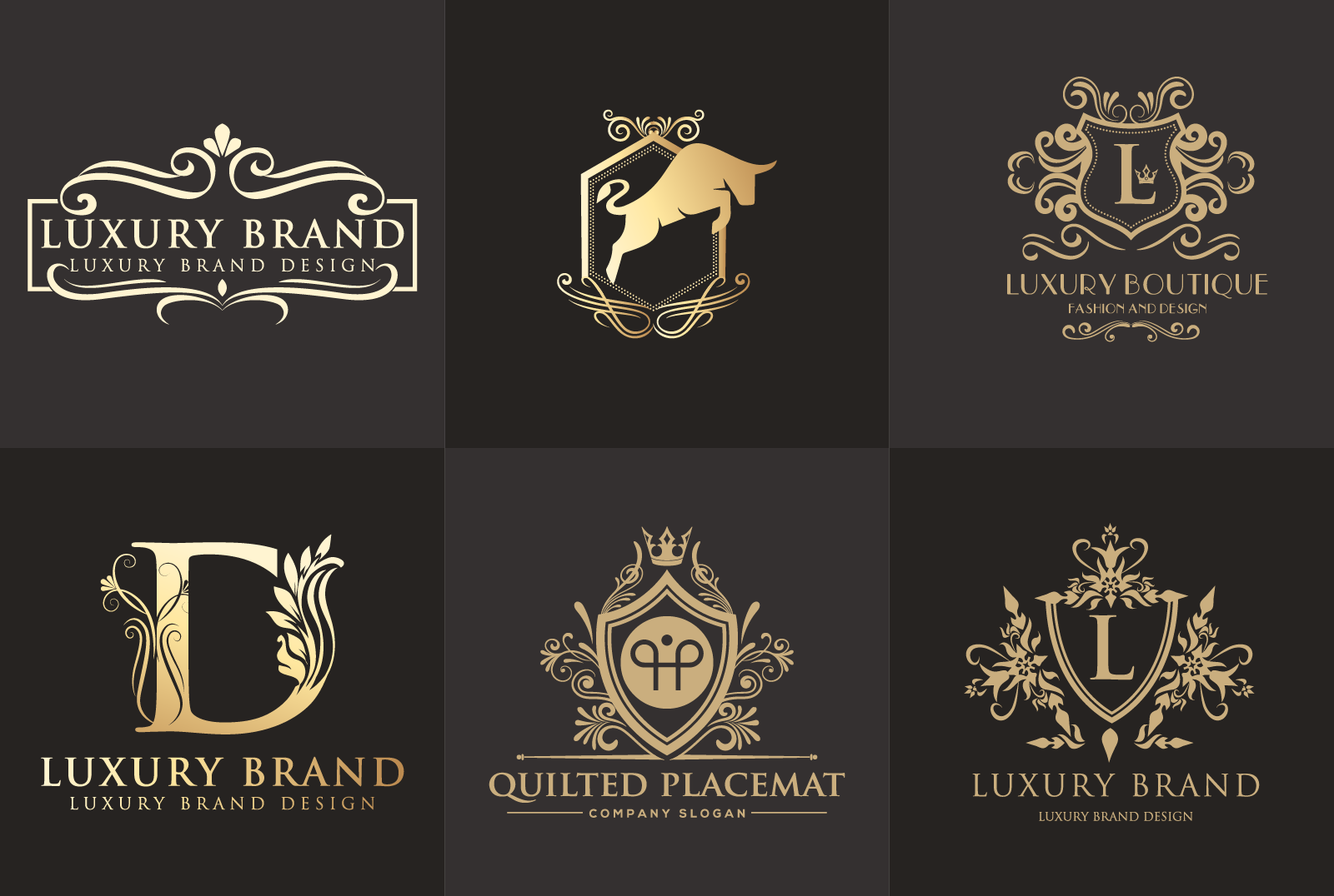 You will get 3 luxury minimalist logo, luxury logo reveal 