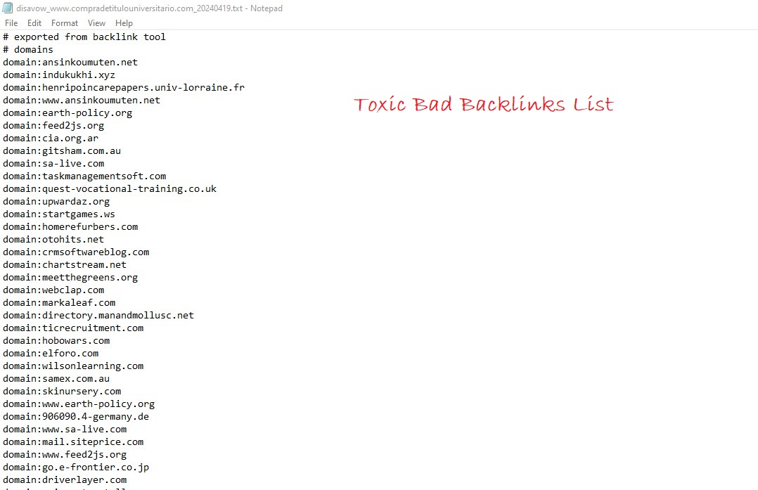I will disavow bad backlinks, toxic links and recover lost traffic