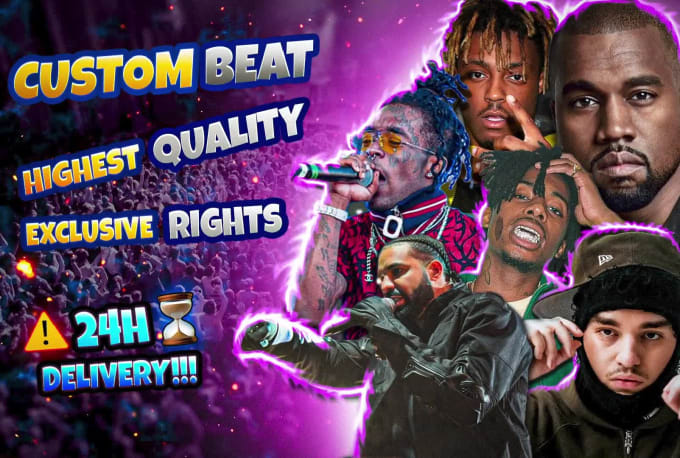 I will produce a exclusive custom rap beat
