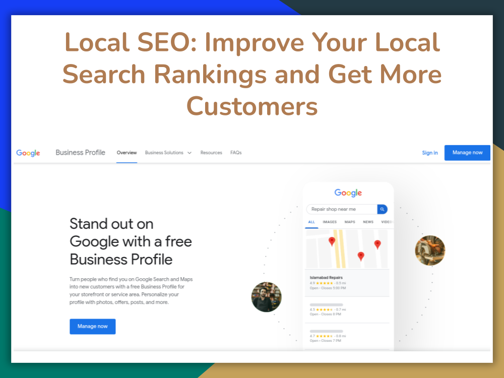 You will get Local SEO: Improve Your Local Search Rankings and Get More Customers