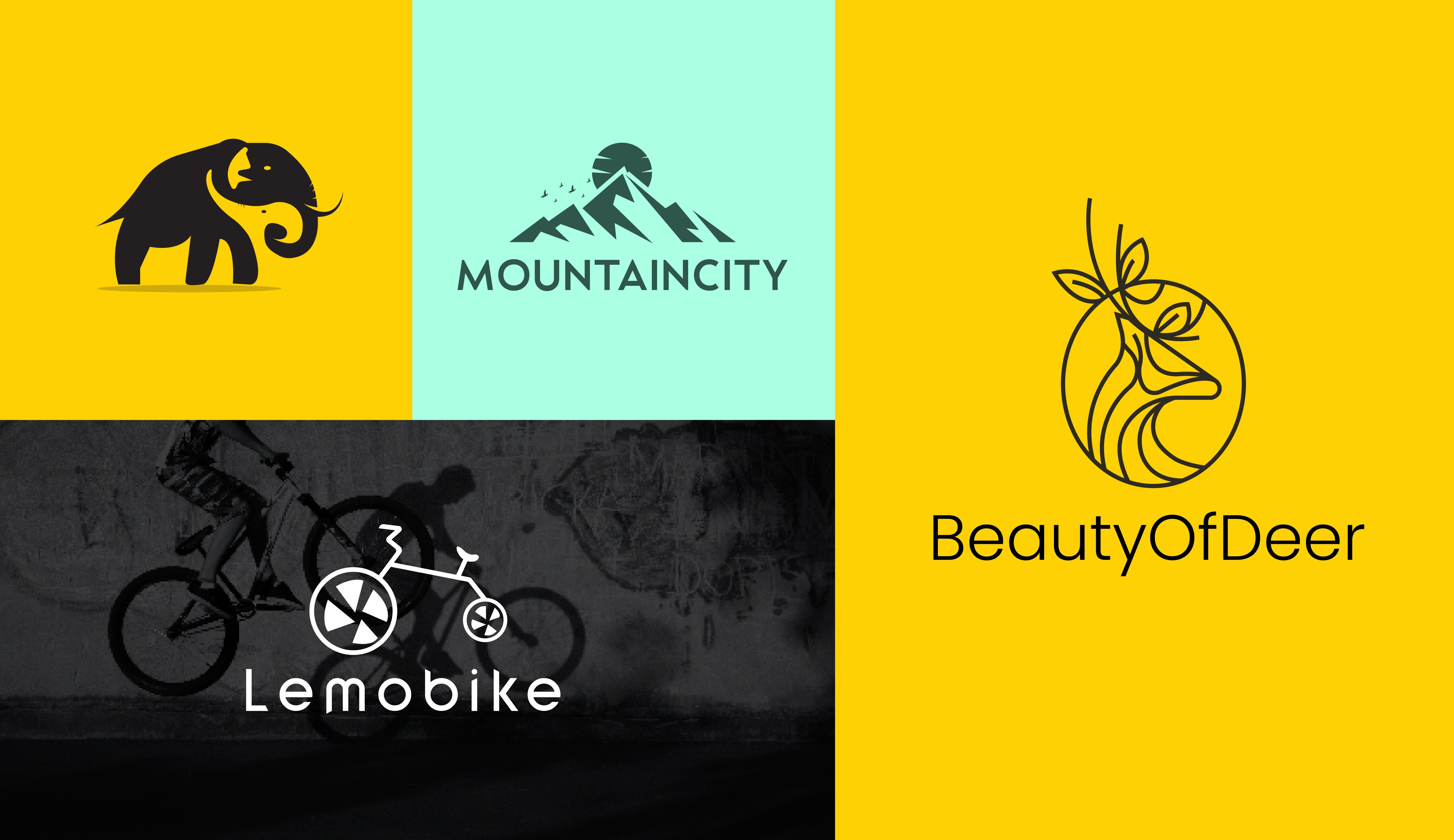 I will do minimalist flat logo design for your business