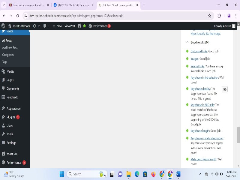 I will do SEO on page optimization of Wordpress website