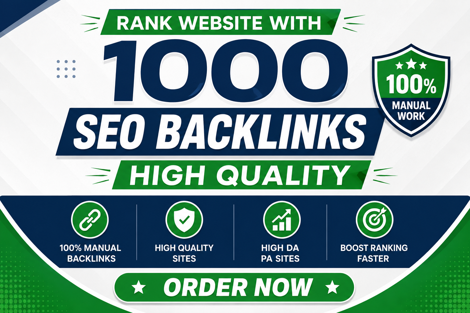 1000 High Quality SEO Backlinks Safe Link Building for Website Authority & Rankings