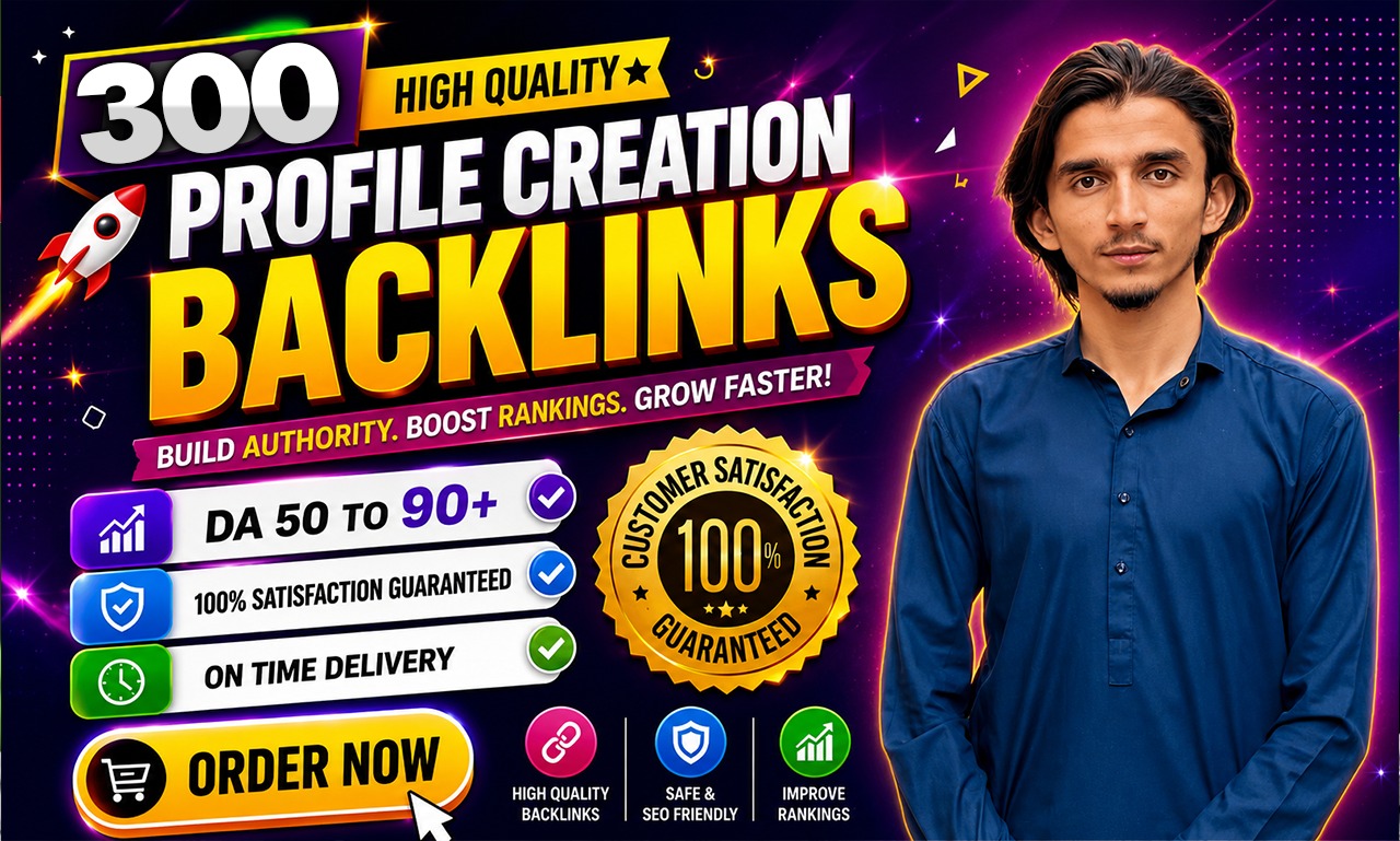 I will build profile backlinks to boost your SEO