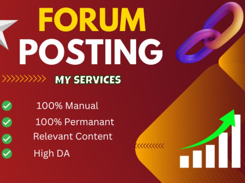 I will manually 50 unique forum posting high domain a...