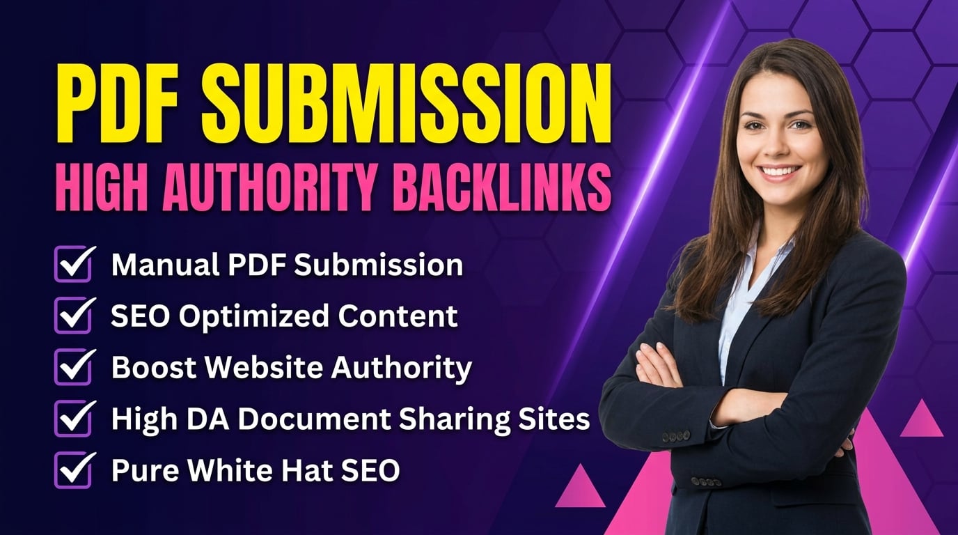 I will do 20 PDF submission manually on high da document sharing sites