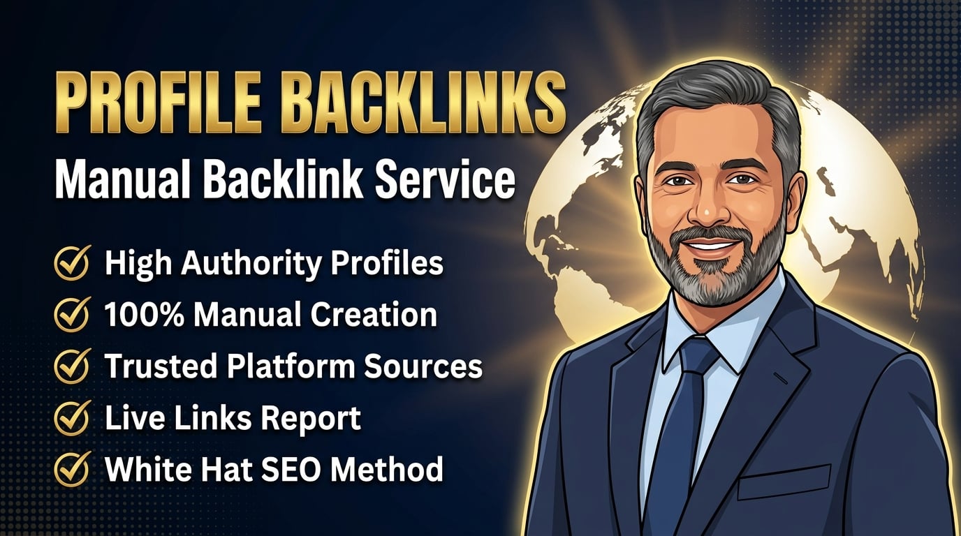 I Will Build 25 Manual Dofollow Profile Backlinks From High DR, High Traffic Websites