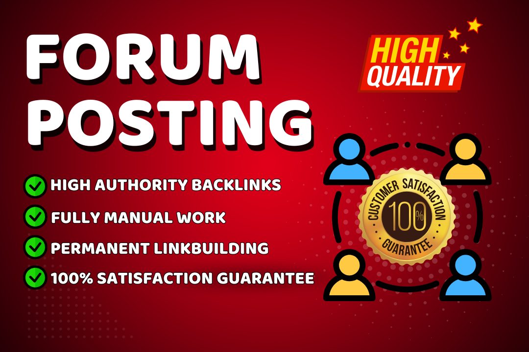 1000 forum posting backlinks created for ranking your...